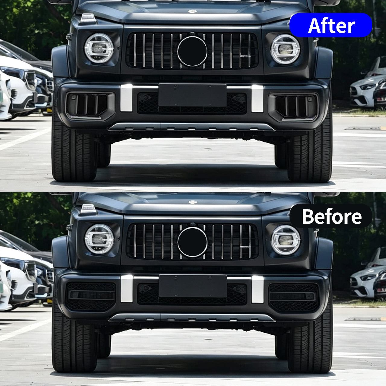 2019-2024 Mercedes G63 W463A to 2026 W465 G63 Front Bumper & Grille Air Intake Vent Upgrade Kit