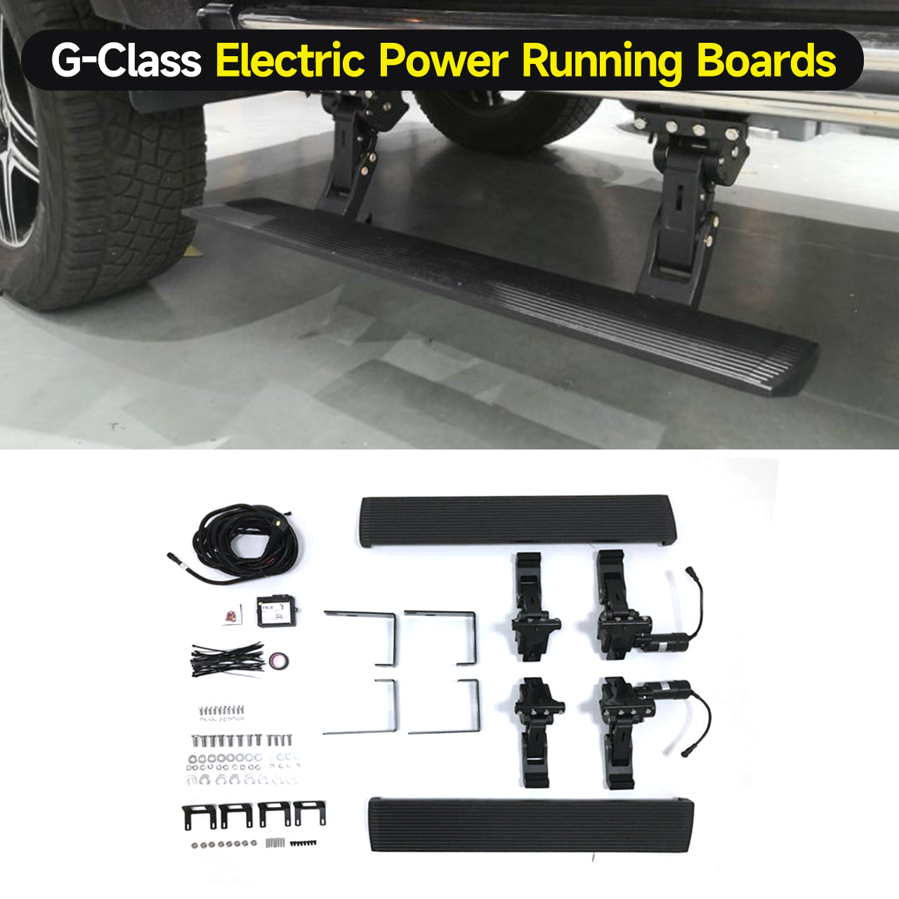 Electric Power Running Boards/Electric Side Steps for 2013–2025 G Wagon to W463/W463A/W465 G63/G800/G900/G350/G450/G550/4X4 Extra Exterior Kits