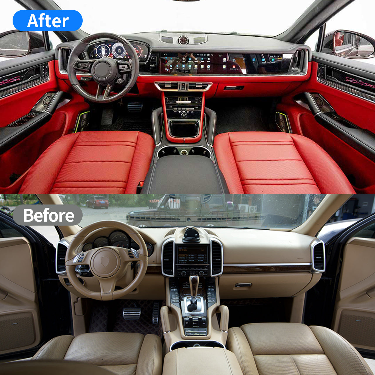 Porsche Cayenne 2011 -2017 958.1/958.2 Interior upgrade Old to New 2024+ 9Y3 Interior Kit