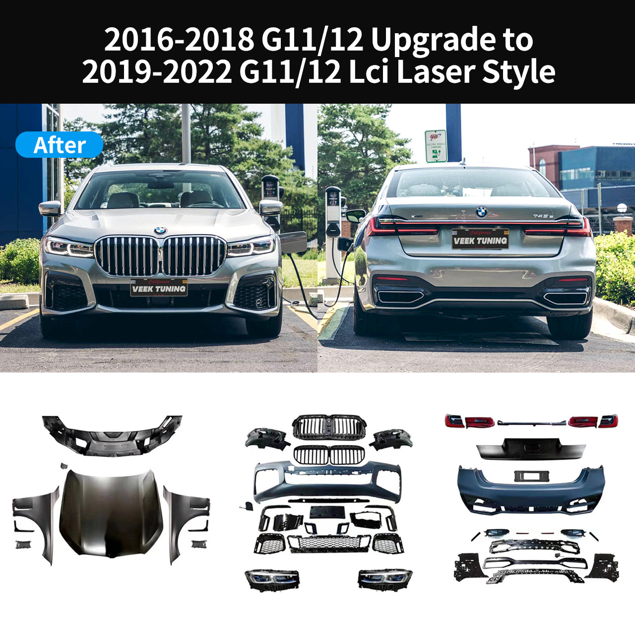 BMW 7 Series G11/12( 2016-2018)to G11/12 Lci(2019-2022) Body Kit