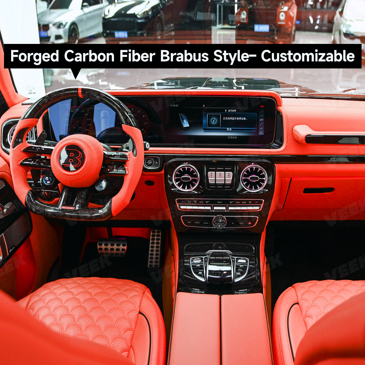 Mercedes-Benz G-Wagon W463 (2003–2018) Interior Upgrade to W463A (2024) Brabus G800/G900 Interior Kit