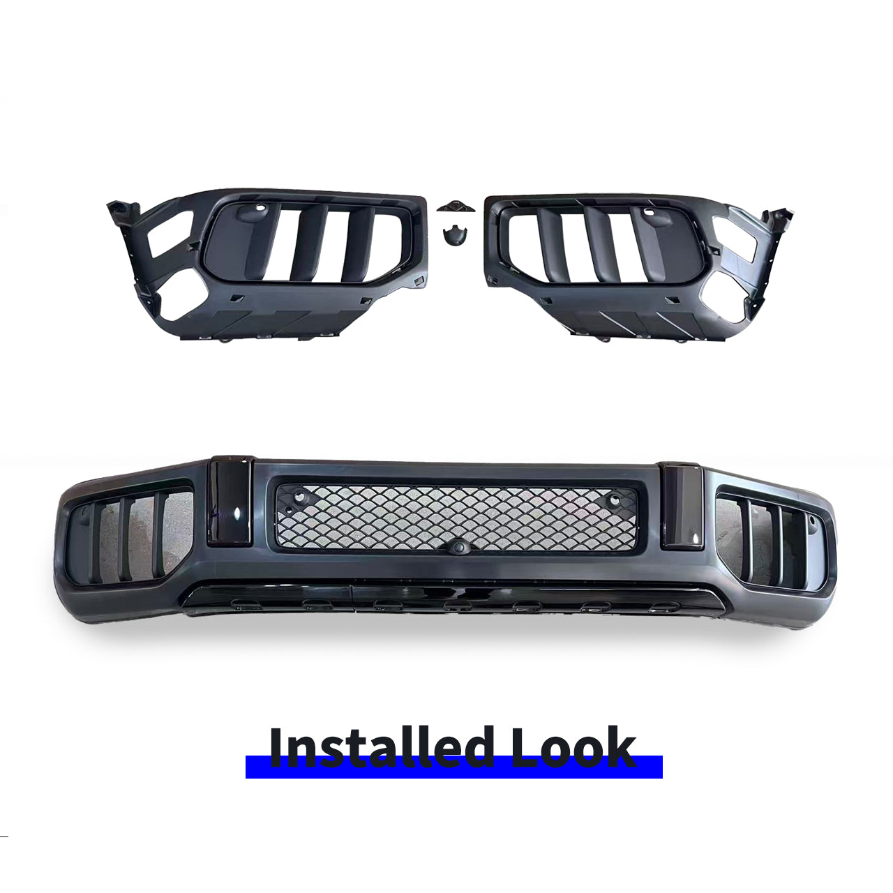 2019-2024 Mercedes G63 W463A to 2026 W465 G63 Front Bumper & Grille Air Intake Vent Upgrade Kit