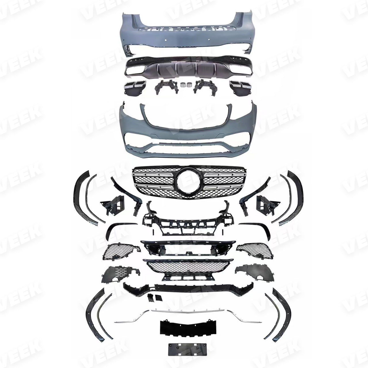 Mercedes GLS 15-19 W166 to GLS63 AMG Stye Body Kit