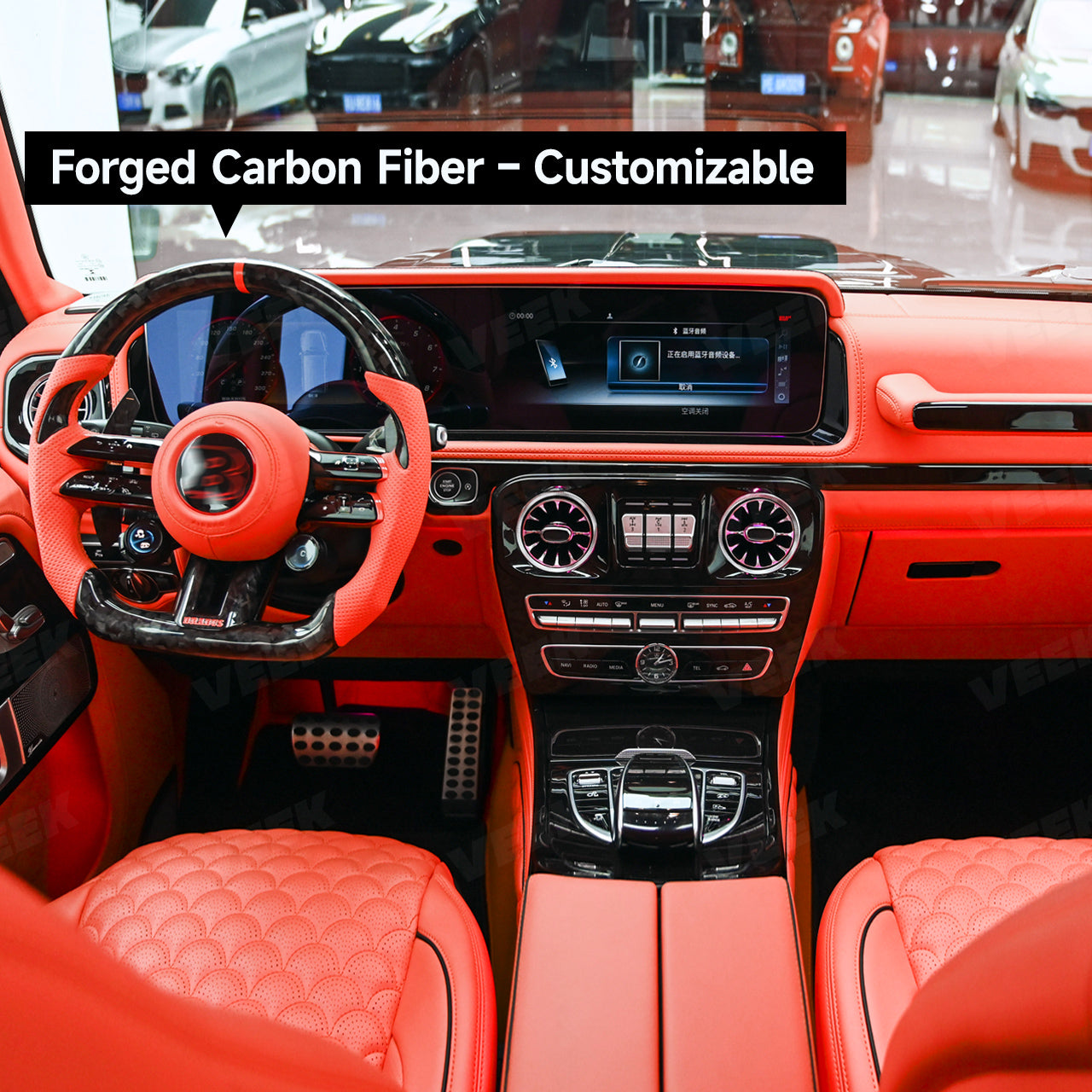 For G-Wagon W463 (2003–2018) Interior Upgrade to W463A (2024) G800/G900 Interior Kit