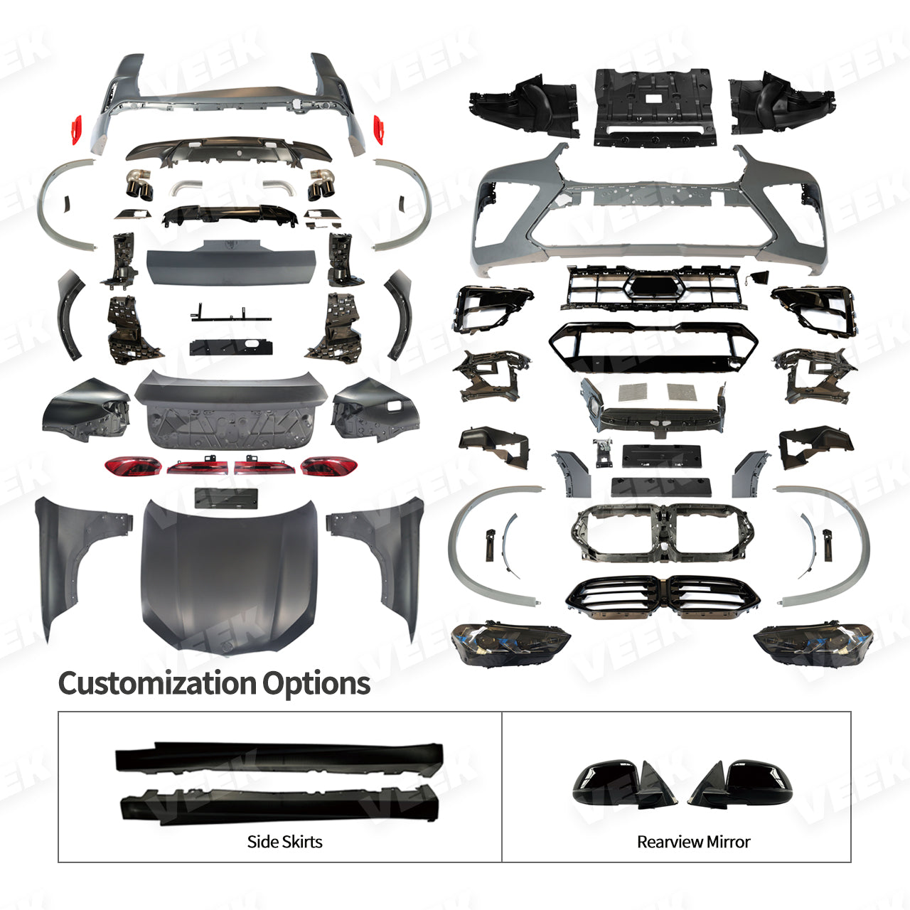 BMW X6 E71 (2009-2014)Old to New X6M F96 LCI (2023+)Body Kit