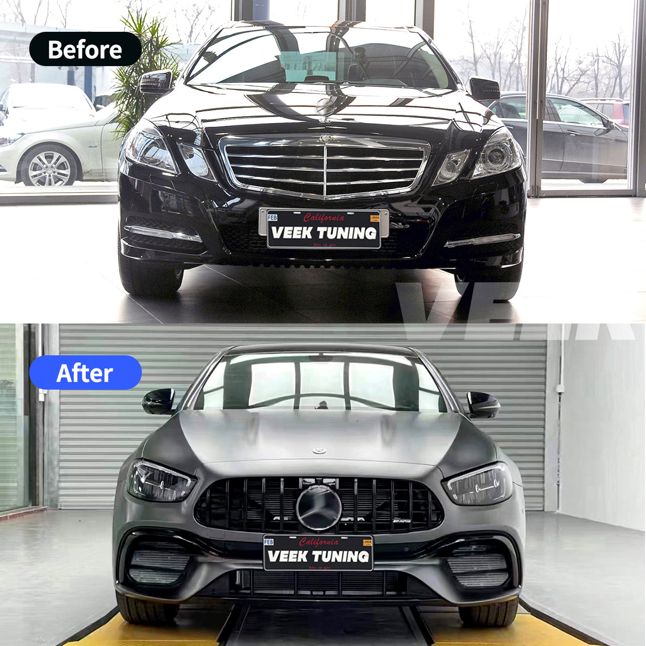 Old to New W213 E63S Style Body Kit for Mercedes E-Class W212