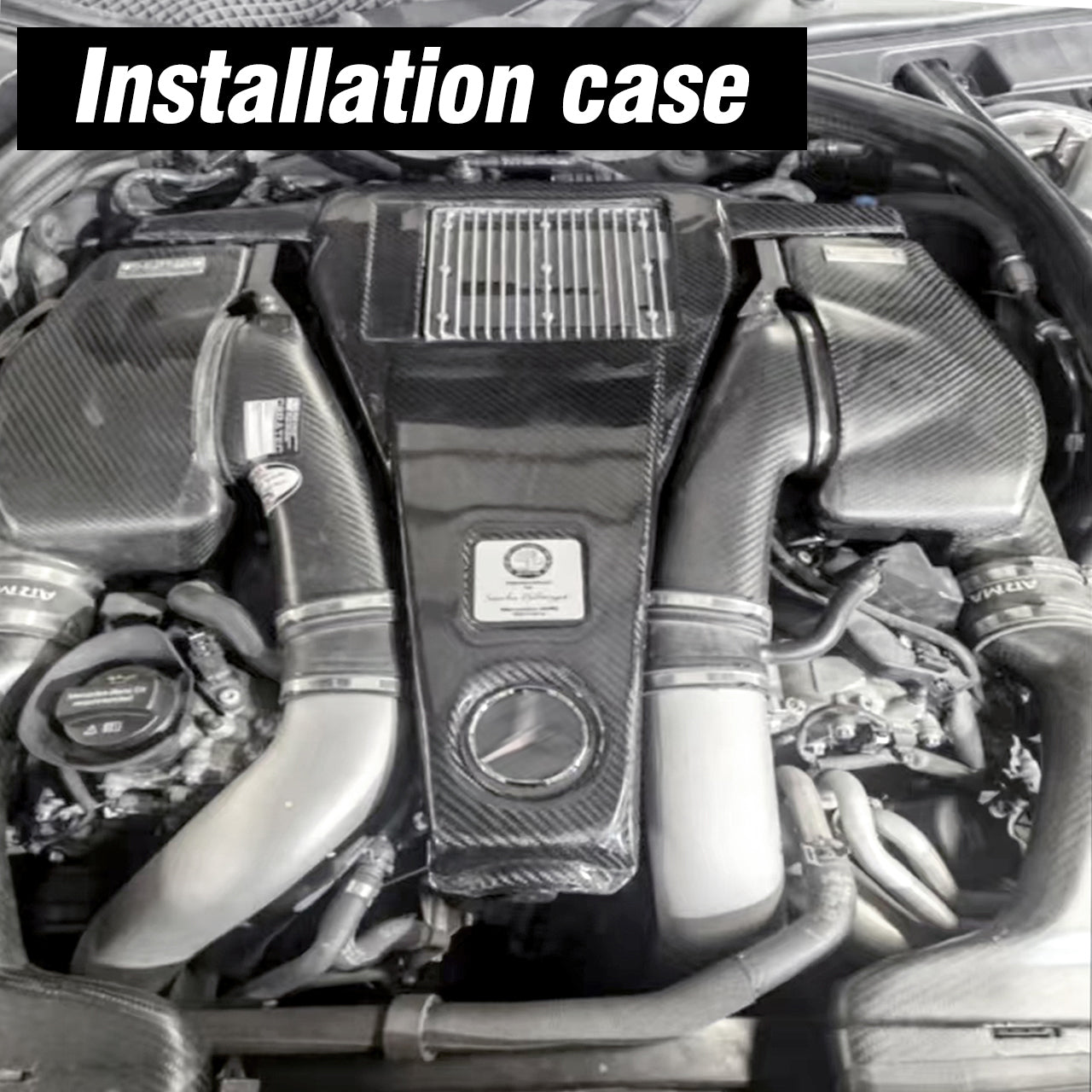 For 03-18 Mercedes G Wagon G500/G63 Carbon Fiber Engine Cover