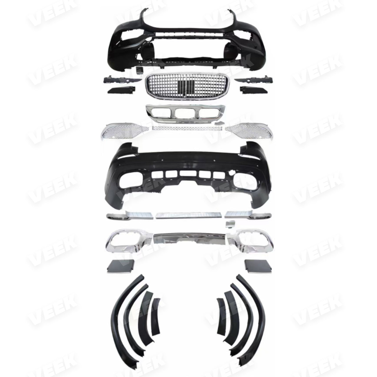 Mercedes Benz GLE SUV W167 (2020-2023) Upgrade to Maybach(2023)Style Body Kit