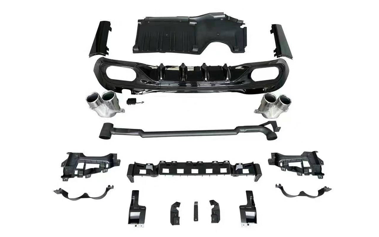 Mercedes C-Class W206 Upgraded with C43 Rear Lip and Exhaust Tips