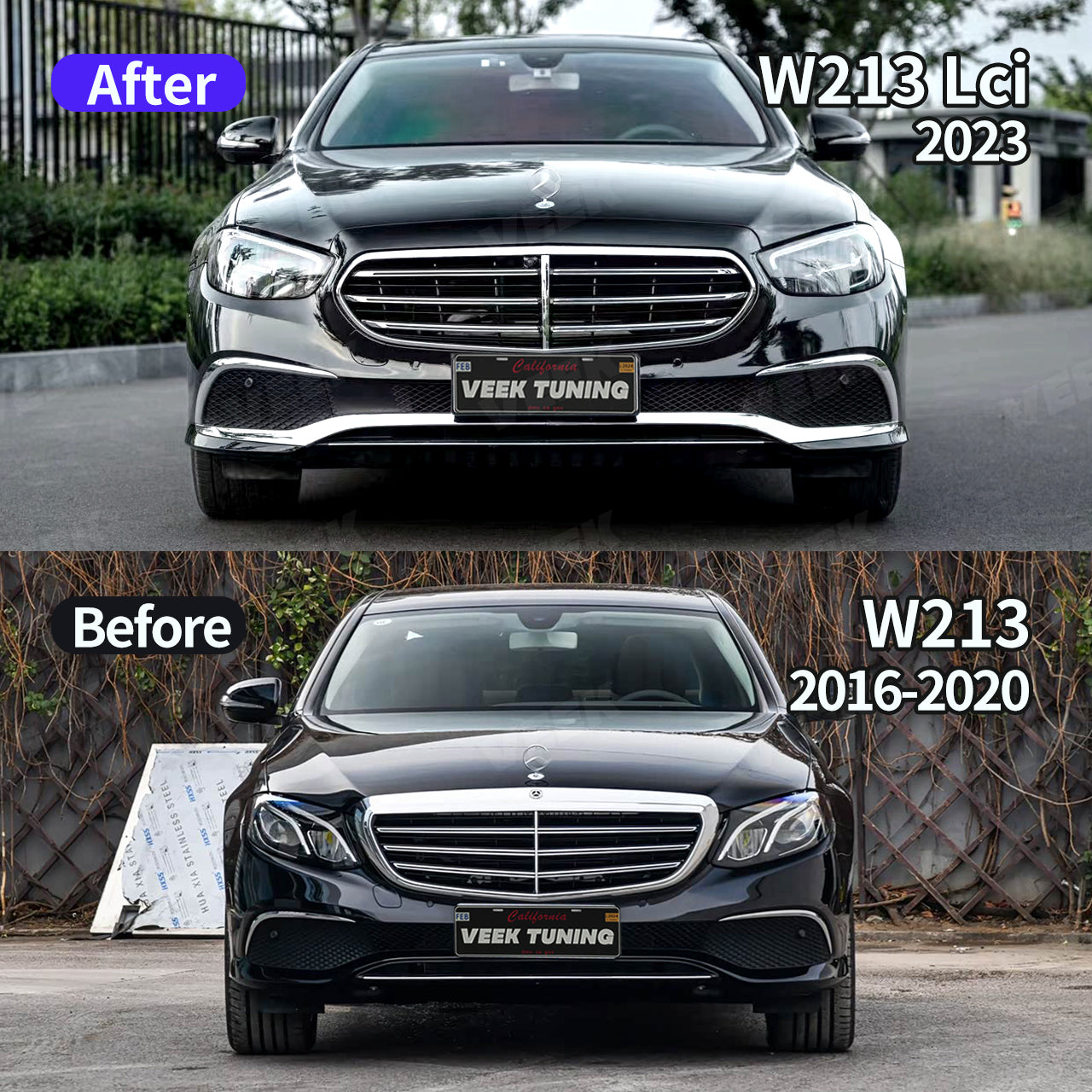 For Mercedes E-Class W213(2016-2020)to LCI Version Body Kit