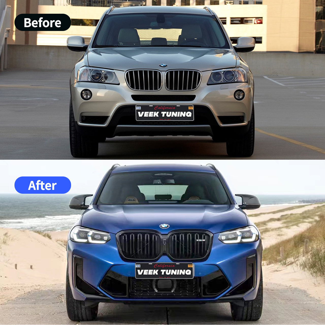 BMW X3 F25 Old Model Upgraded to the New X3M F97 LCI