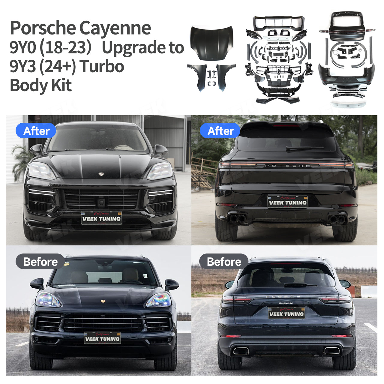 Porsche Cayenne 2011-2024 958/9Y0.1 Old to New 9Y3 (24+) Turbo Body Kit