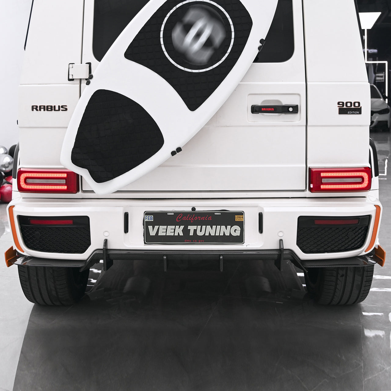 Extra Exterior Kits Carbon Fiber BRA G900 Style Rear Lip Upgrade for 2003–2024 G Wagon W463/W463A