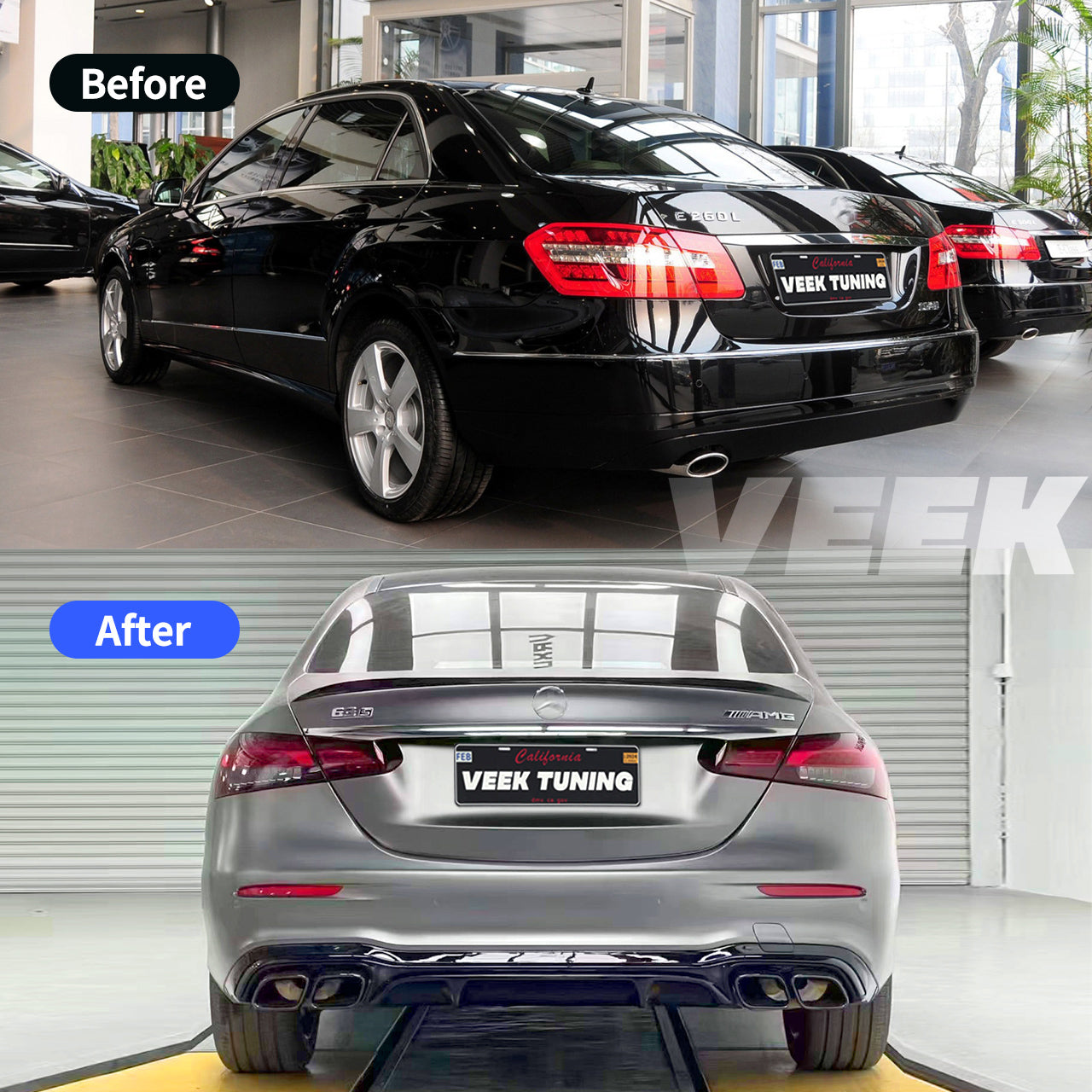 Old to New W213 E63S Style Body Kit for Mercedes E-Class W212