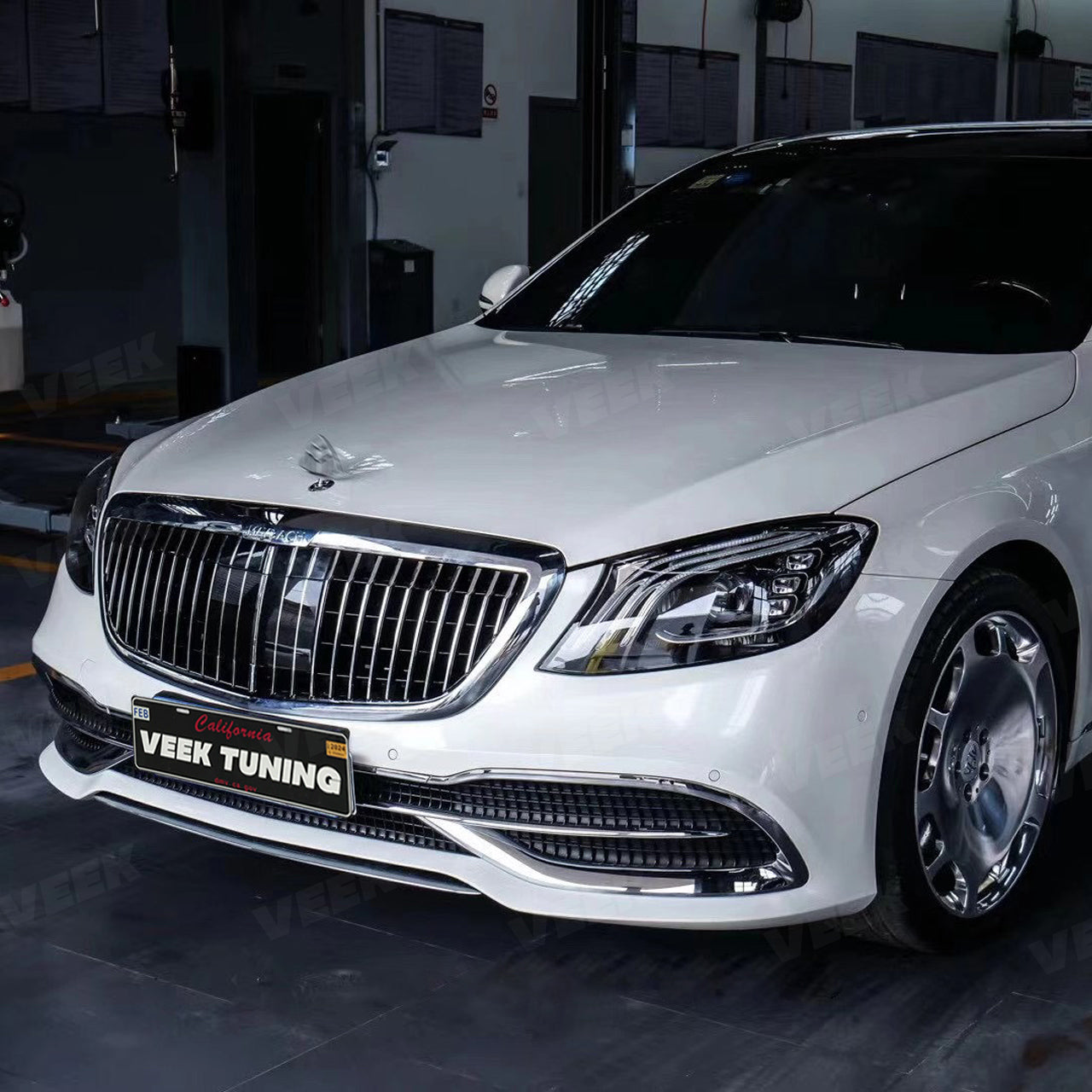 For S Class W222 (2014-2020) old to new Maybach Style (2024) Body Kit