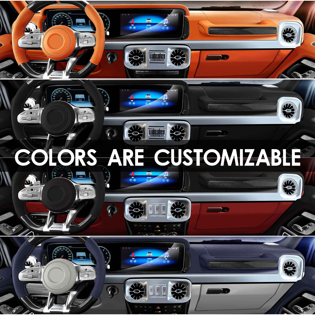 For G Wagon W463 (2002 -2018) Interior Old to New W463A - Basic Edition