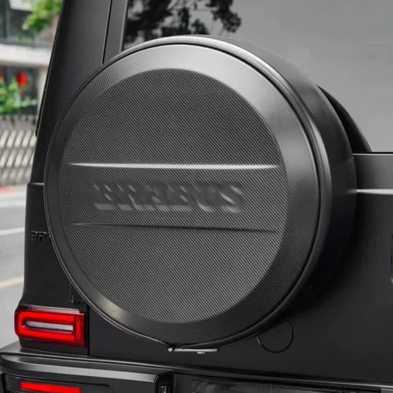 Carbon Fiber Tire Cover for G Wagon 2019–2024 W463A G63/Brabus/G800/G900/4X4 Style