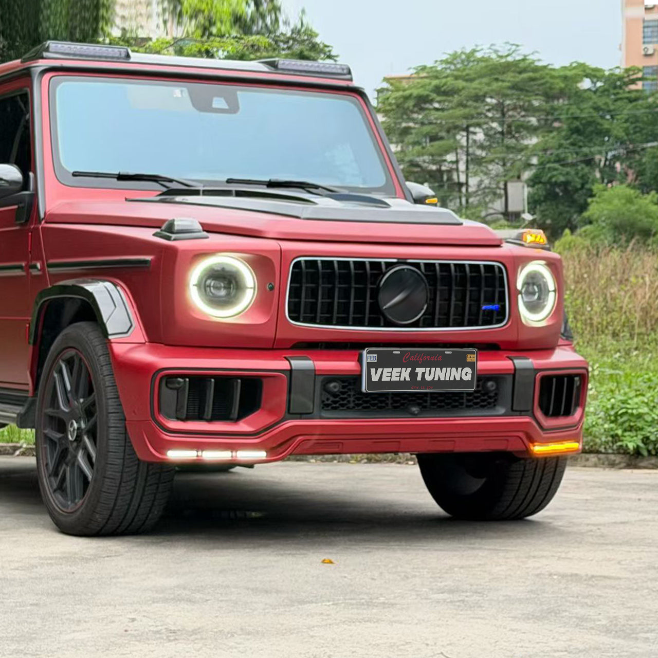 2026 Style LED Illuminated Front Grille Upgrade for Mercedes-Benz G-Class W463A W465 (2019-2026) Latest B Style Design