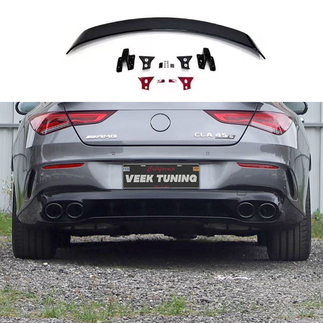 For CLA C118 2019+ Upgrade to CLA 45 Body Kit (Gloss Black)