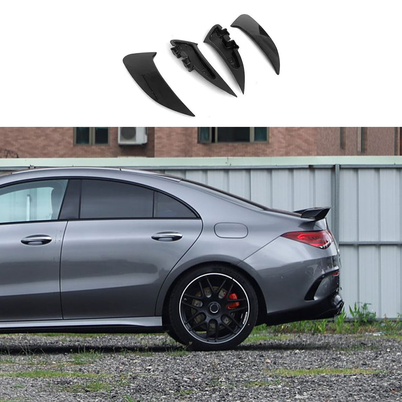 For CLA C118 2019+ Upgrade to CLA 45 Body Kit (Gloss Black)