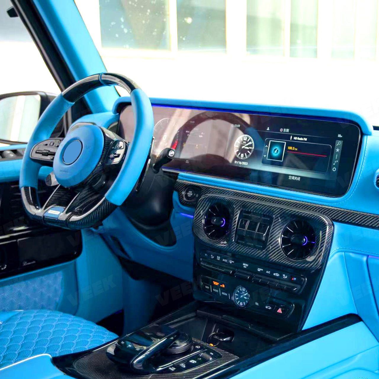 For G-Wagon W463 (2003–2018) Interior Upgrade to W463A (2024) G800/G900 Interior Kit