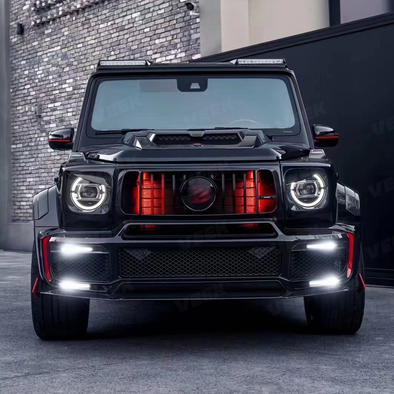 Carbon Fiber Demon Eye Headlight Cover for G Wagon W463A W465