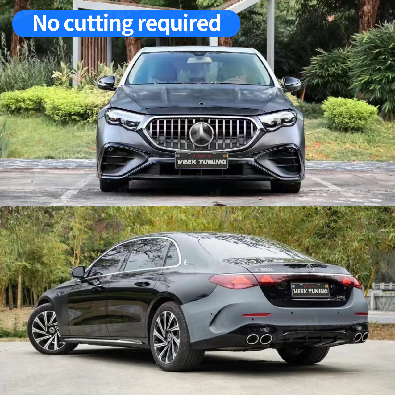 Mercedes Benz E-Class W212 (2009-2015) Upgrade Old to New AMG E63 S W214 (2025) Conversion Kit((No cutting required))