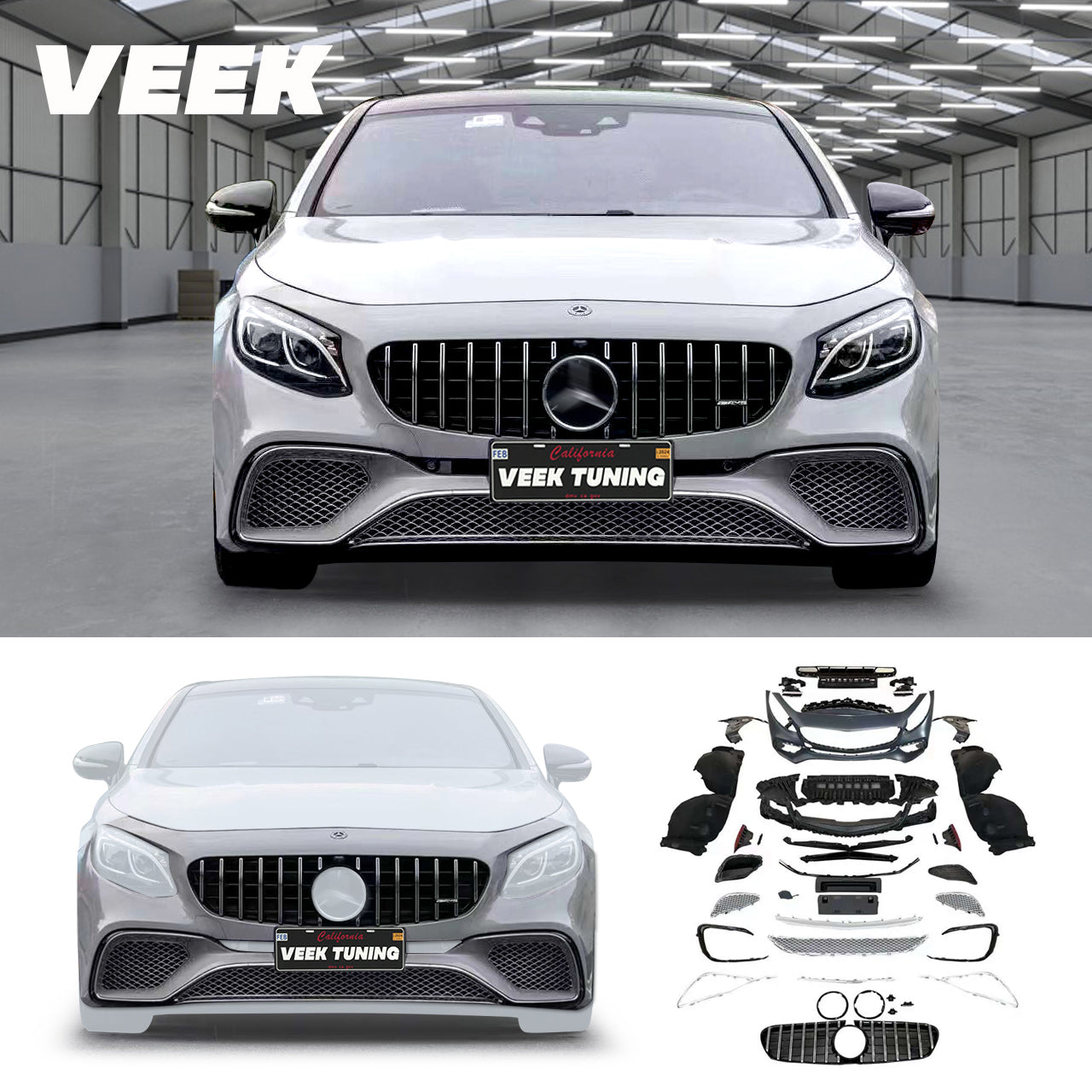 S65 AMG Style Upgrade Body Kit for Mercedes S-Class Coupe W217