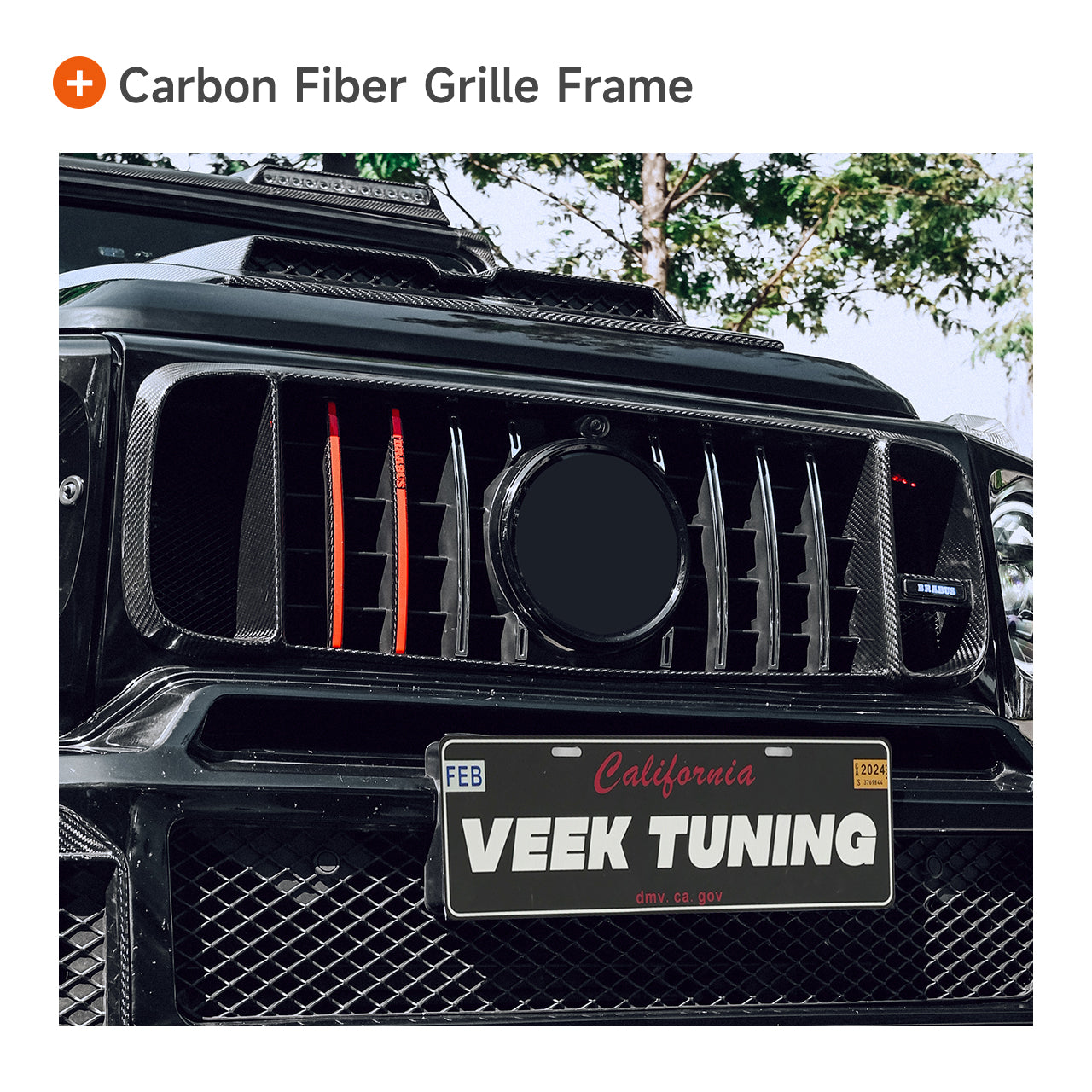 Extra Exterior Kits/Accessories for 2003–2024 G Wagon to W463A 2024 G63/Brabus/G800/G900 Style