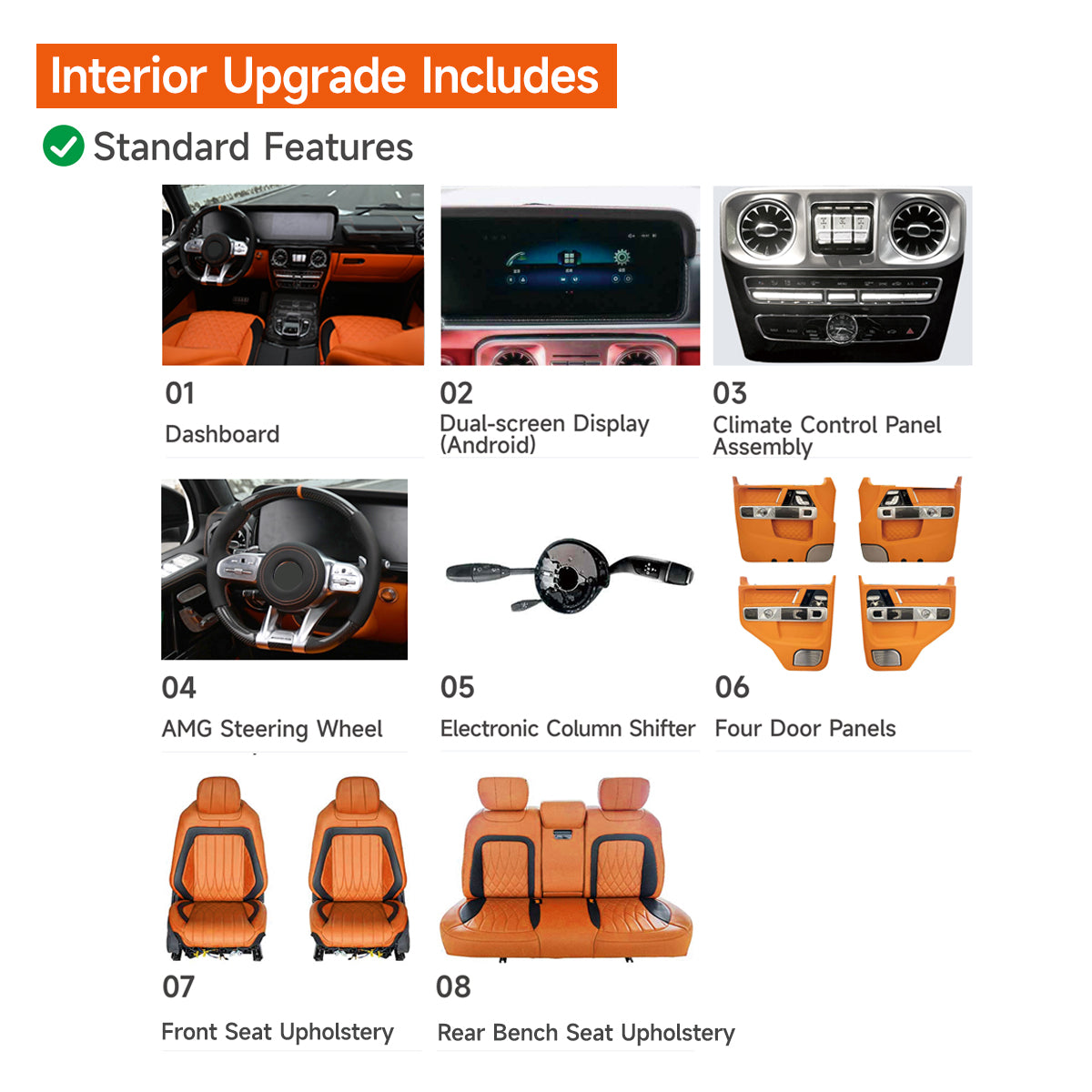 Mercedes-Benz G Wagon W463 (2002 -2018) Interior Old to New W463A - Basic Edition