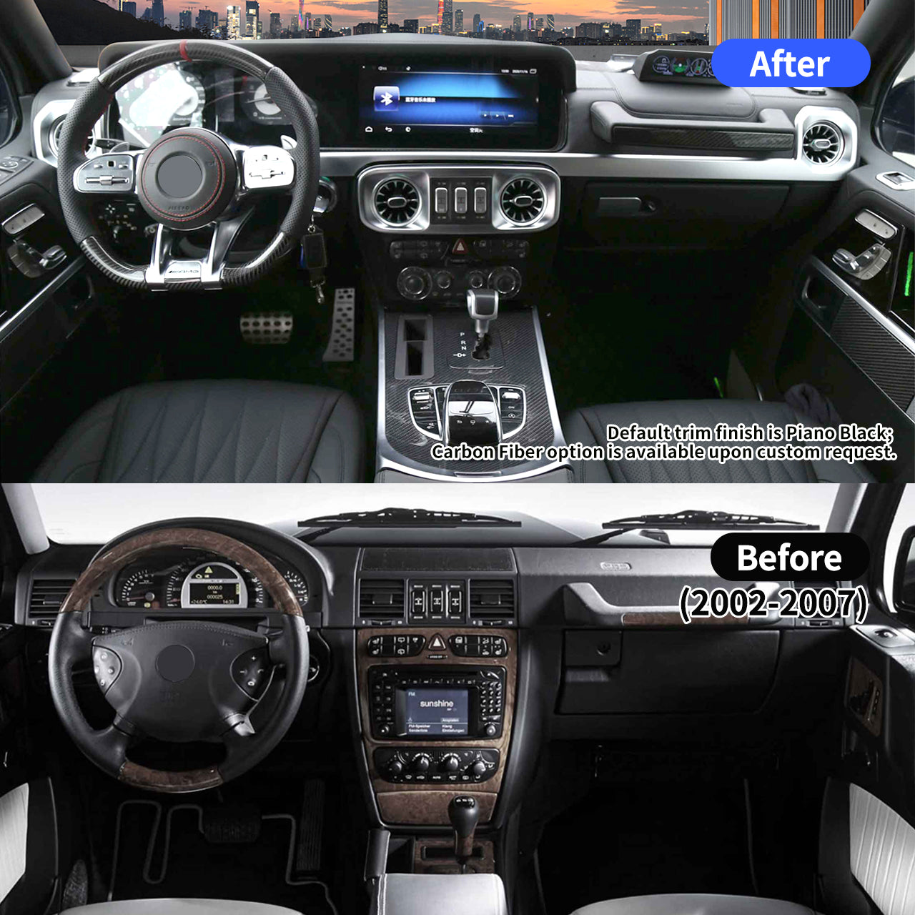 Mercedes-Benz G Wagon W463 (2002 -2018) Interior Old to New W463A - Basic Edition