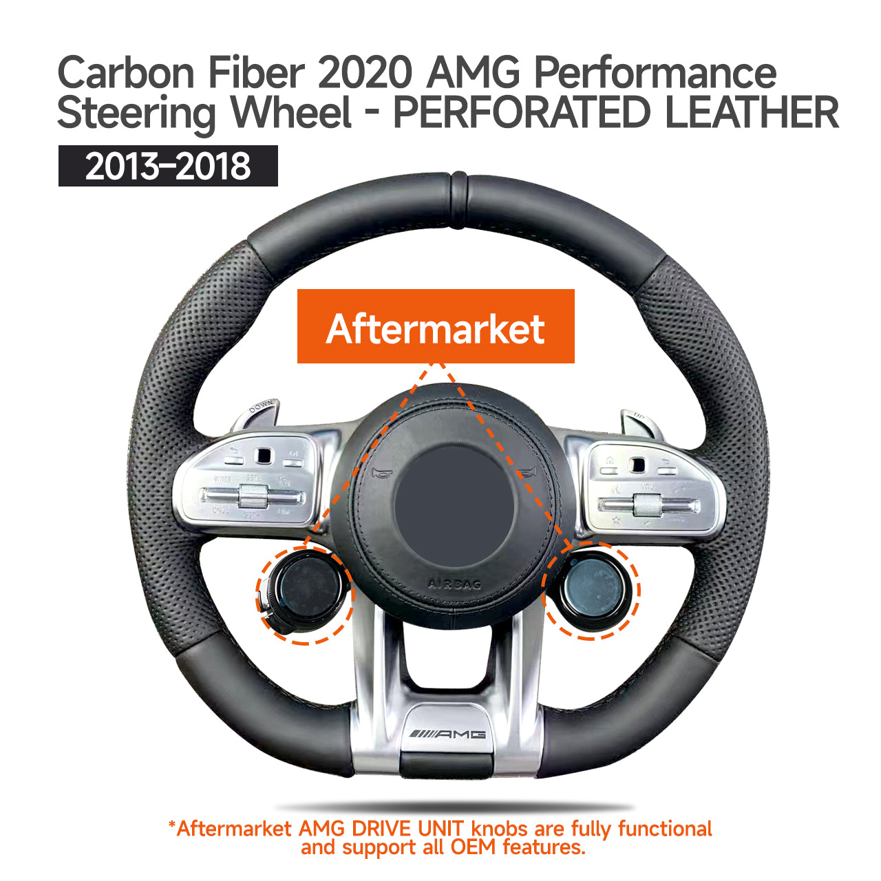 Mercedes-Benz G Wagon W463 2003-2018 upgrade to W463A/465 2019-2025 Foged Carbon Fiber AMG/Brabus Performance steering wheel/with AMG Drive Unit