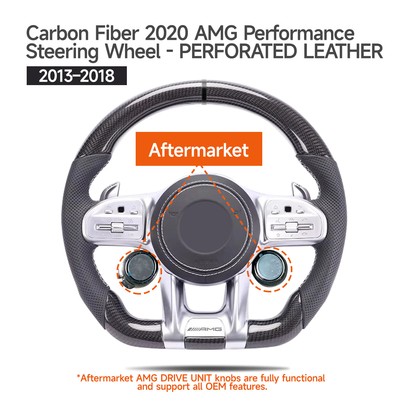 Mercedes-Benz G Wagon W463 2003-2018 upgrade to W463A/465 2019-2025 Foged Carbon Fiber AMG/Brabus Performance steering wheel/with AMG Drive Unit
