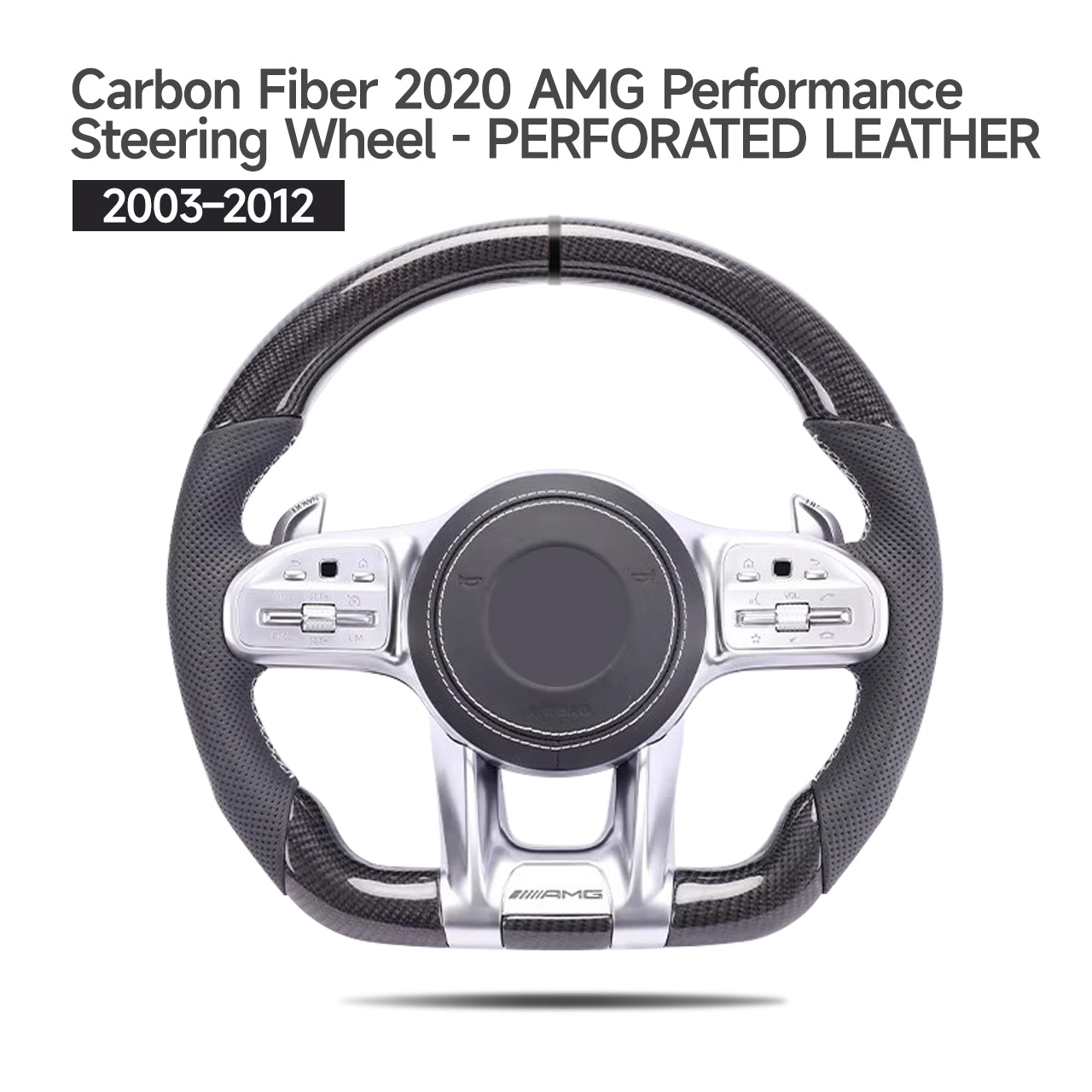 Mercedes-Benz G Wagon W463 2003-2018 upgrade to W463A/465 2019-2025 Foged Carbon Fiber AMG/Brabus Performance steering wheel/with AMG Drive Unit
