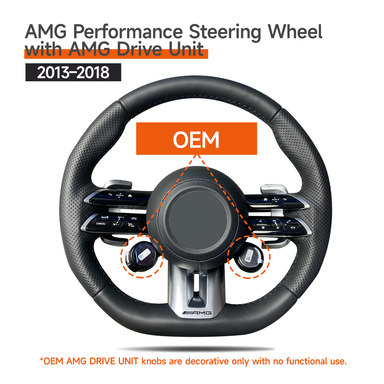 Mercedes-Benz G Wagon W463 2003-2018 upgrade to W463A/465 2019-2025 Foged Carbon Fiber AMG/Brabus Performance steering wheel/with AMG Drive Unit