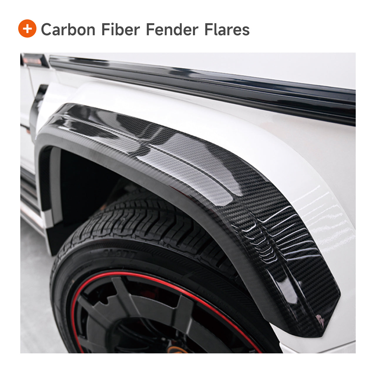 Extra Exterior Kits/Accessories for 2003–2024 G Wagon to W463A 2024 G63/Brabus/G800/G900 Style