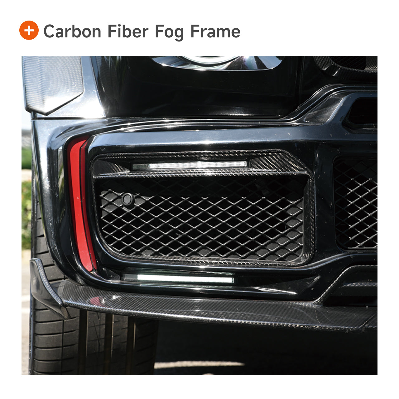 Extra Exterior Kits/Accessories for 2003–2024 G Wagon to W463A 2024 G63/Brabus/G800/G900 Style