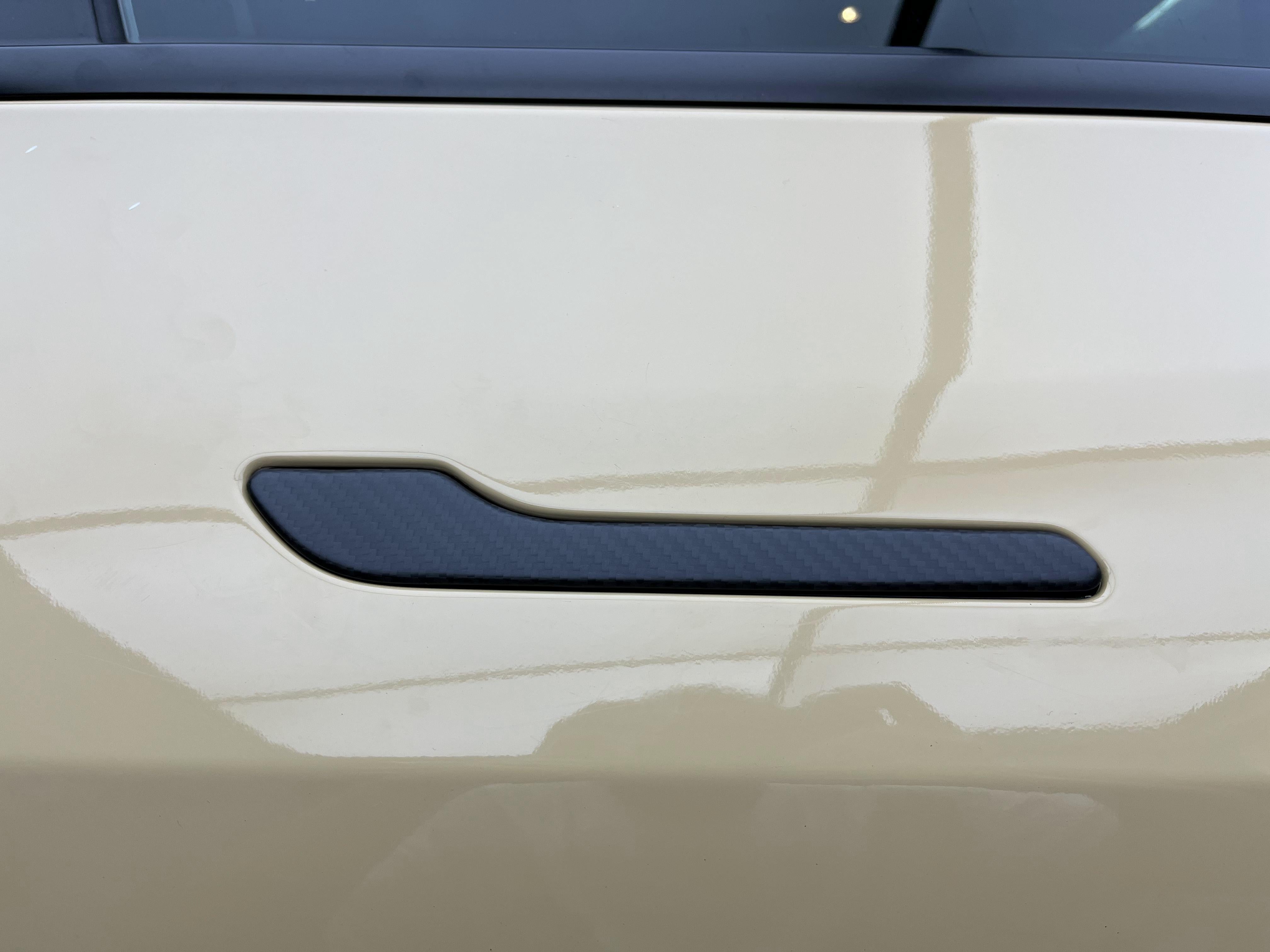 Model 3/Highland/Y Door Handle Dry Carbon Sticker