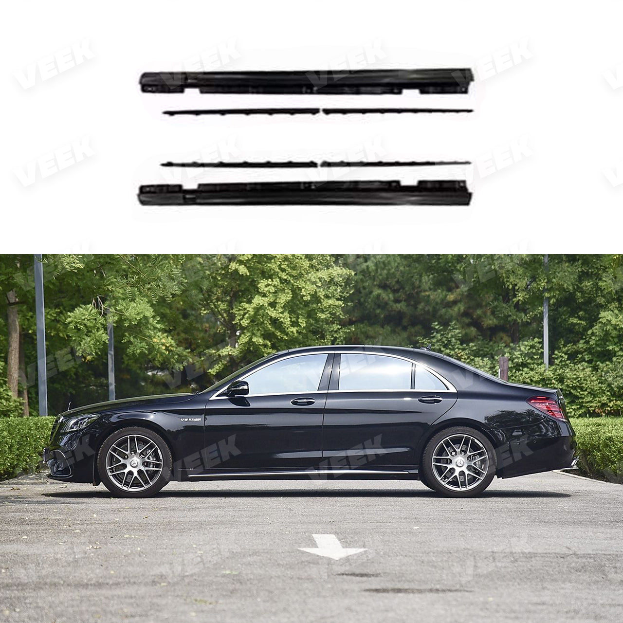 For S Class W222 (2014-2020) Upgrade Old to New S63 (2024) Style Body Kit