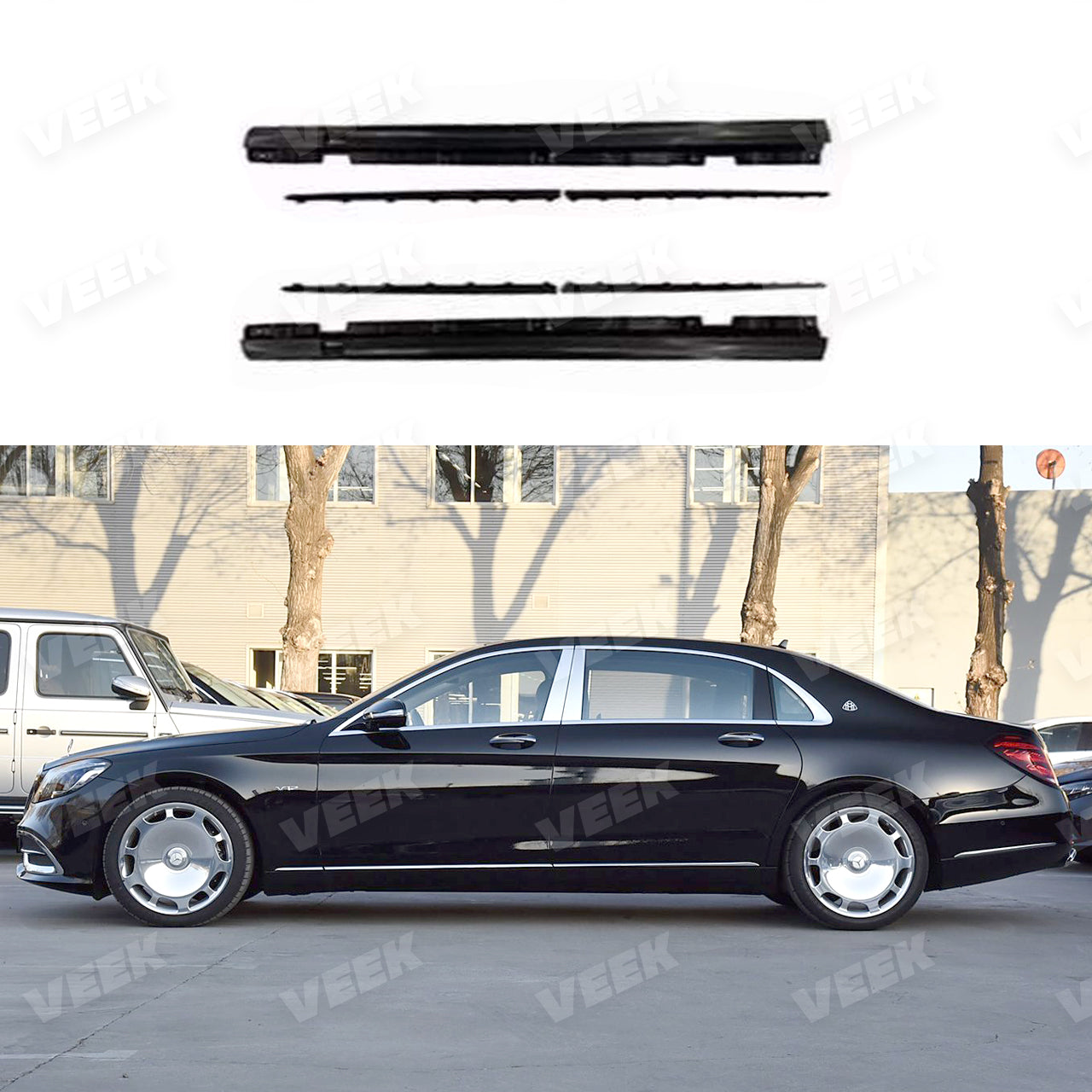 For S Class W222 (2014-2020) old to new Maybach Style (2024) Body Kit