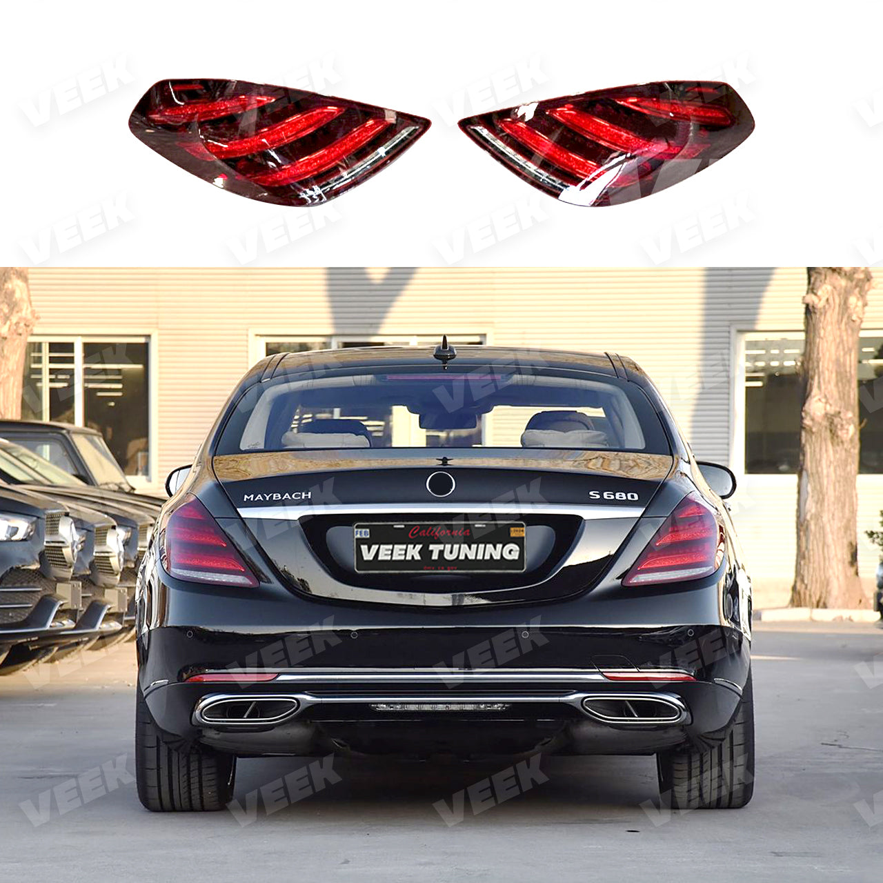 For S Class W222 (2014-2020) old to new Maybach Style (2024) Body Kit