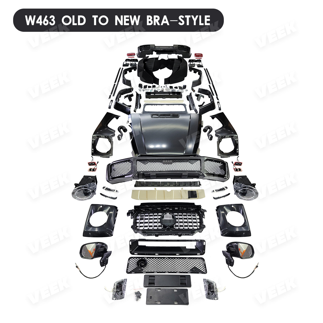 Exterior Upgrade to W463A/2025 465 G63/G800/G900 Style Body Kit For W463/463A 2003–2024 G Wagon