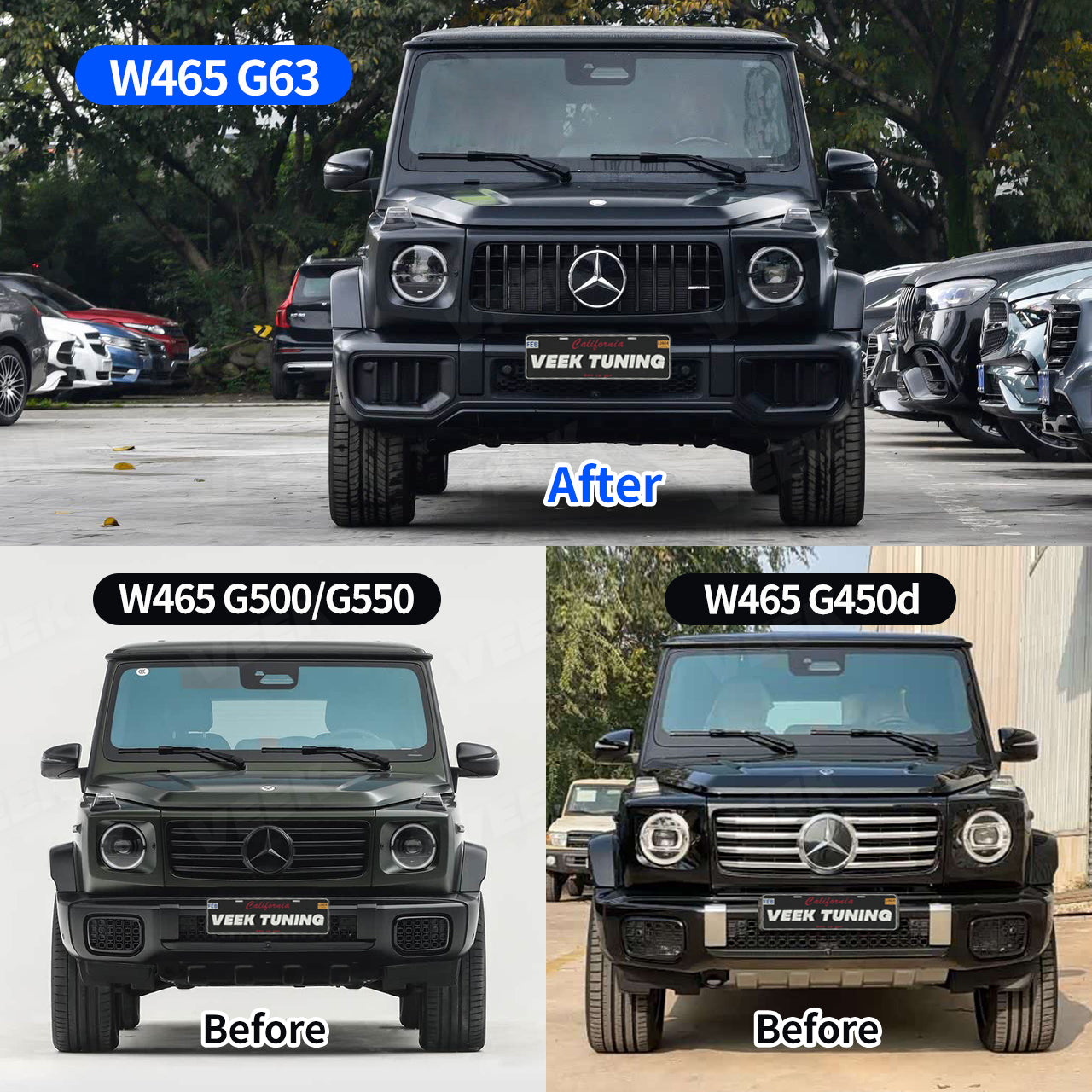 Mercedes G Class W465 G450d/G500/G550 Upgrade to the Newest W465 AMG G63(2025) Body Kit