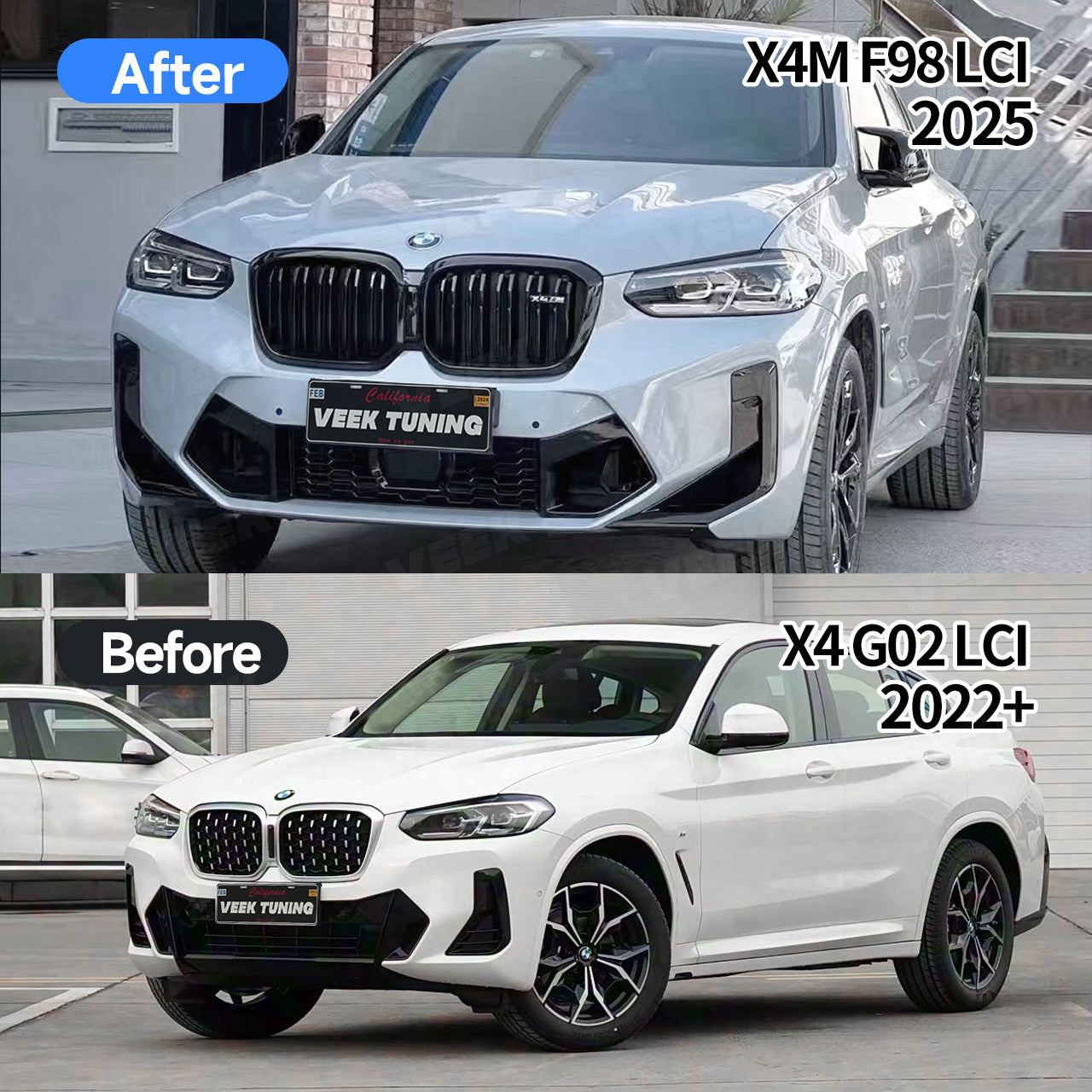 F98 LCI X4M 2025 Conversion Kit for BMW X4 2022–2025 G02 LCI