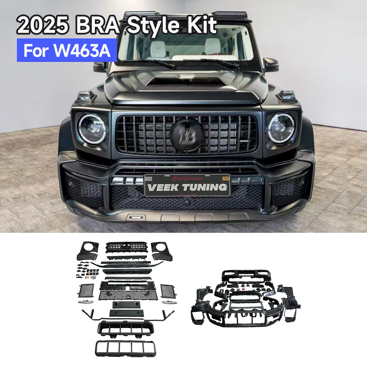 Exterior Upgrade to W465 2025 BRA Style Body Kit For W463A/465 2019–2025 G Wagon