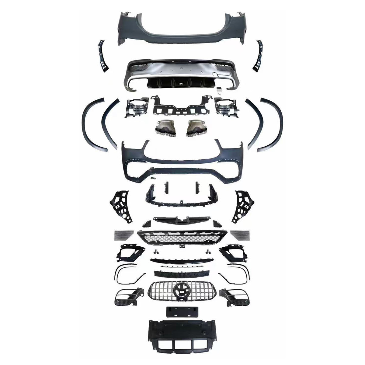 2020–2023 Mercedes-Benz GLE Coupe C167 Upgrade to AMG GLE 63 S Coupe Style Exterior Body Kit