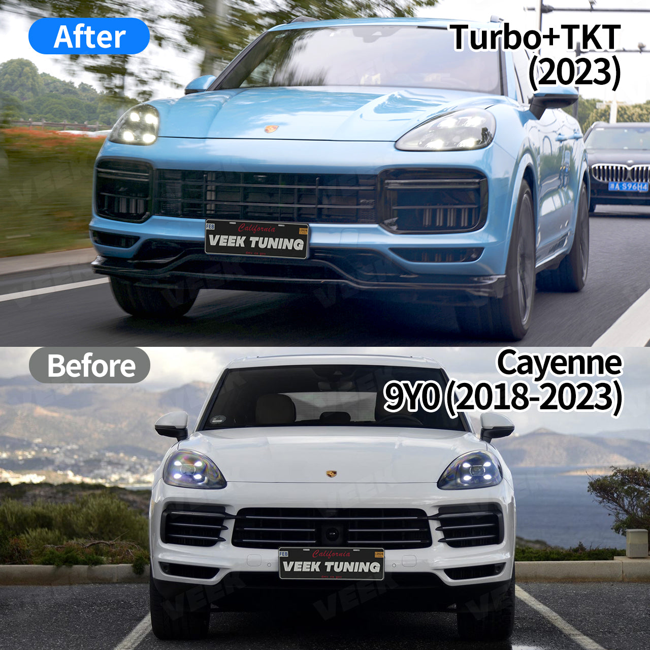 Porsche Cayenne 9Y0（2018-2023）Upgrade Turbo + TKT（2023）Exterior Kit