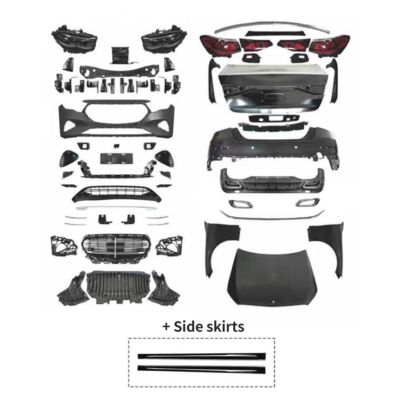 2024+ W214 Body Kit for Mercedes E-Class W213/W213 Lci (2016-2023)
