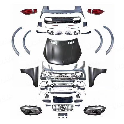 Mercedes Benz ML W166 (2011-2015) Upgrade Old to New AMG GLE 63 W167 Style Body Kit