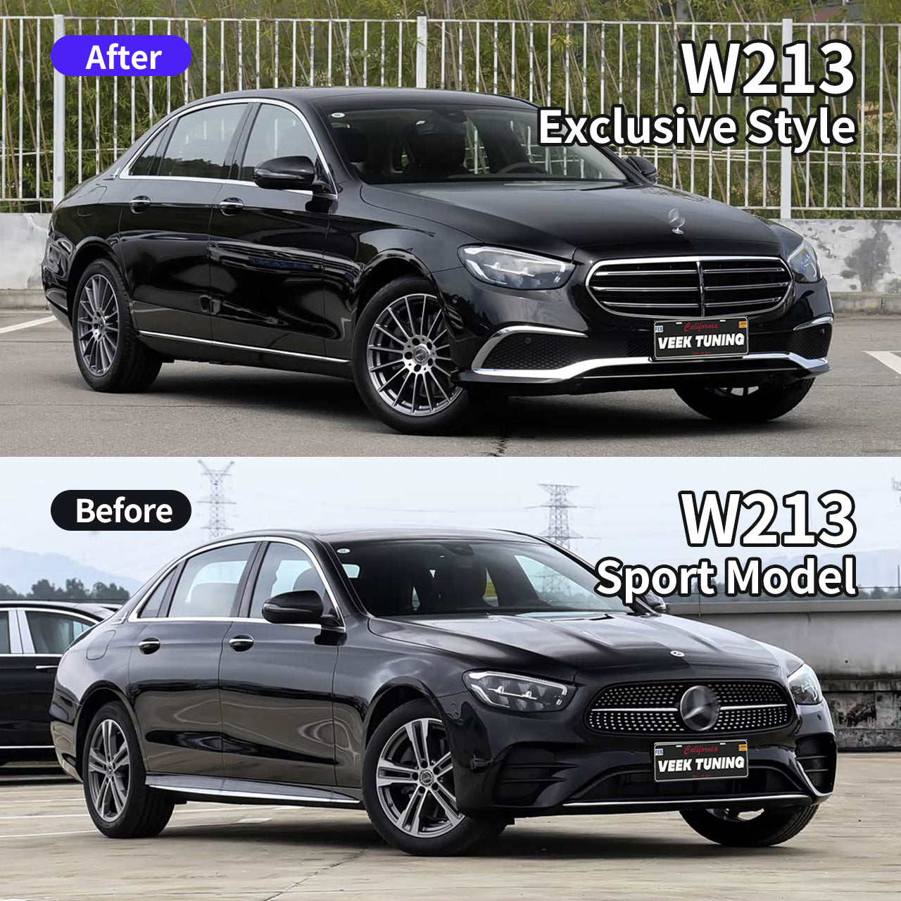 For W213 LCI (2021-2023) Sport Model Conversion to W213 2023 Exclusive (Luxury) Package